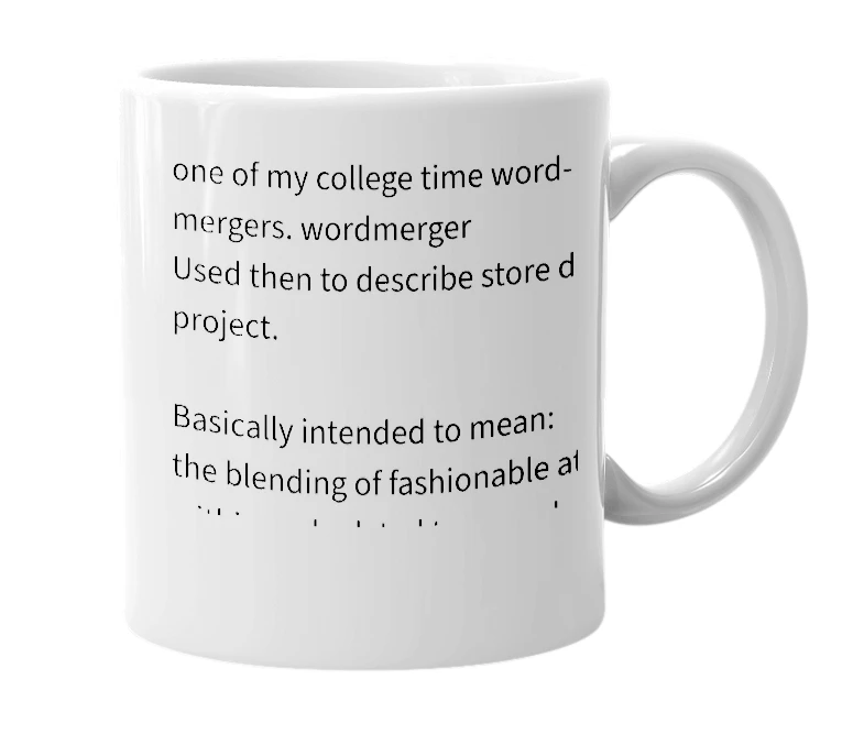 White mug with the definition of 'profashional'