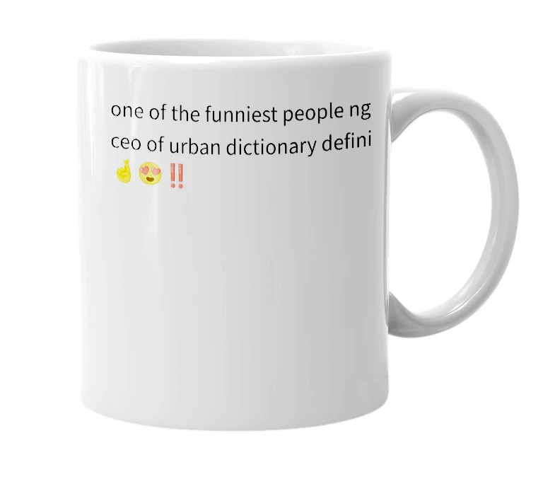 White mug with the definition of 'l0ver._.b0y'