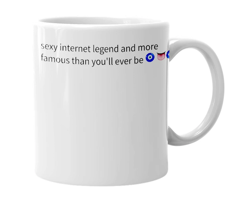 White mug with the definition of 'momo'