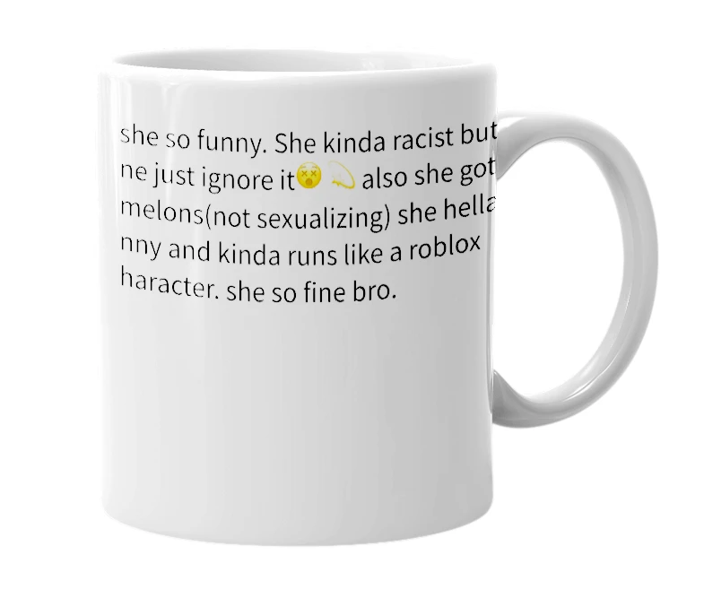 White mug with the definition of 'Cyra Brite'