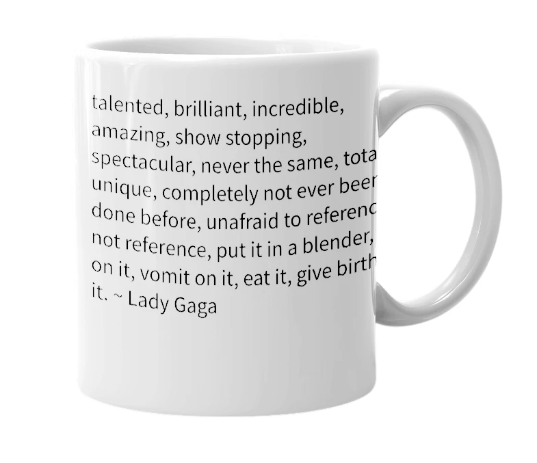 White mug with the definition of 'taeyongwheresthesolo'