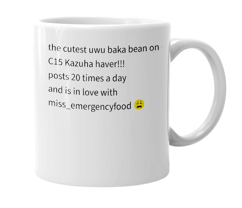 White mug with the definition of '_kazuhahatepage_'