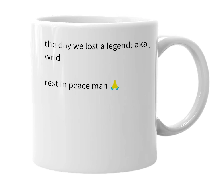 White mug with the definition of 'december 8'