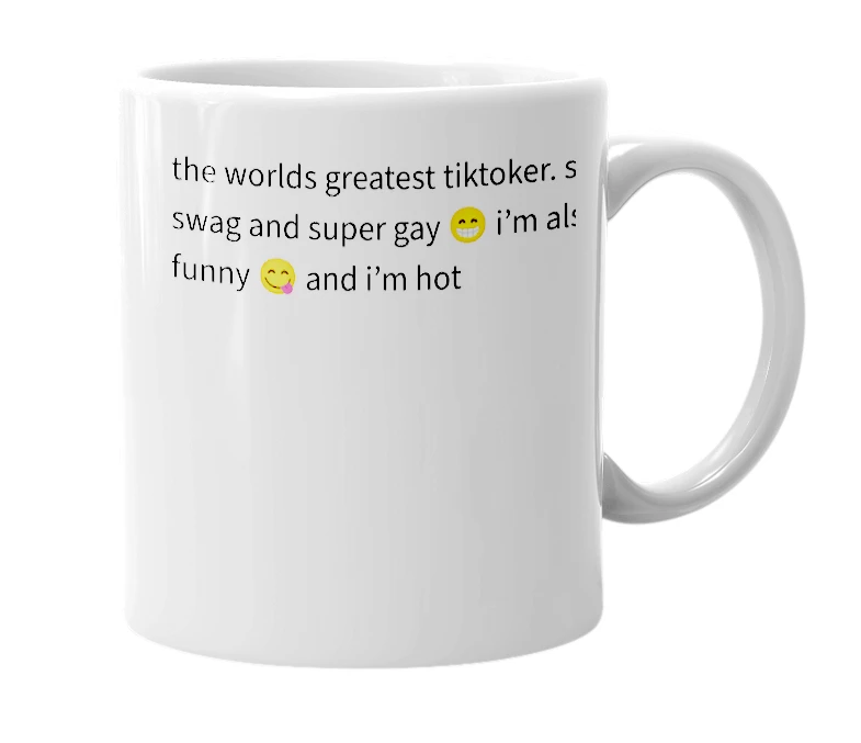 White mug with the definition of 'i..love..b00bies'