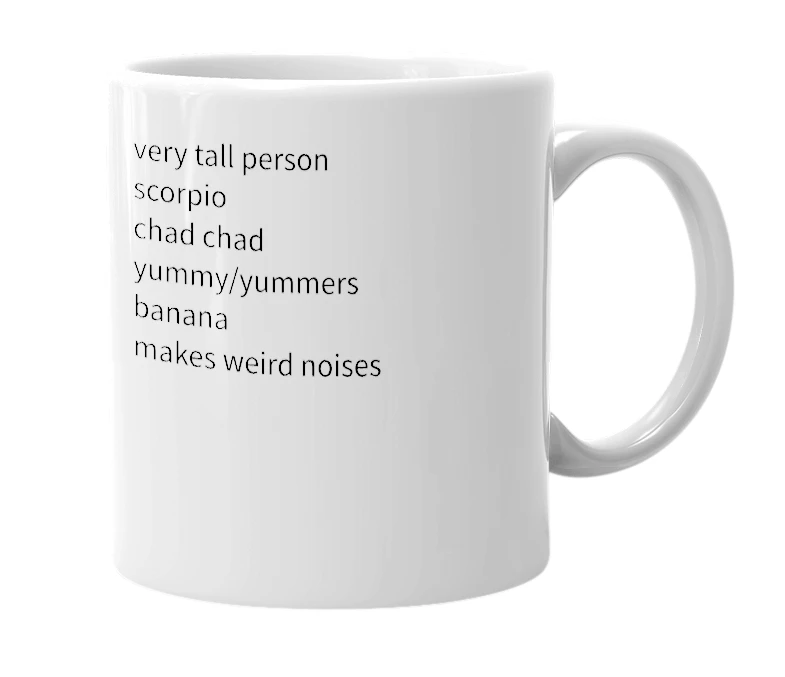 White mug with the definition of 'elijah crawford'