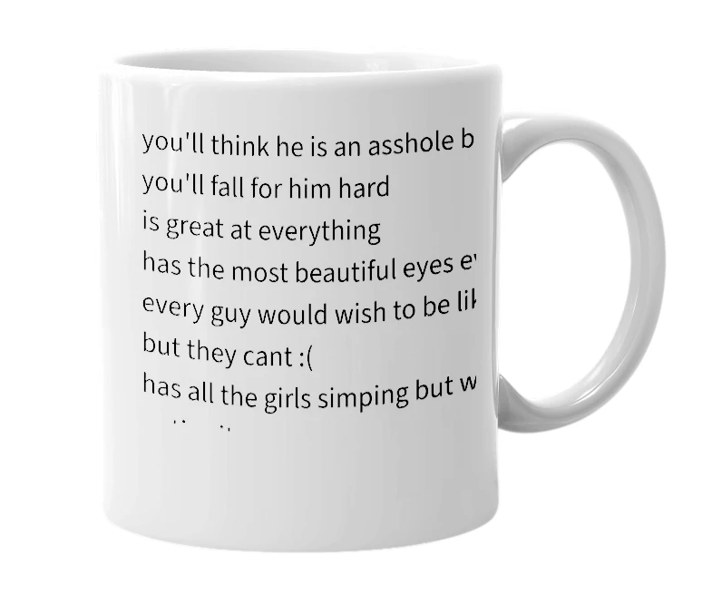White mug with the definition of 'Darin'