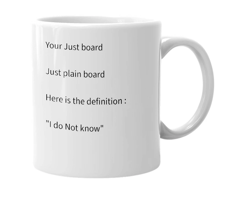 White mug with the definition of '¯ \ _ ( ツ ) _ / ¯'