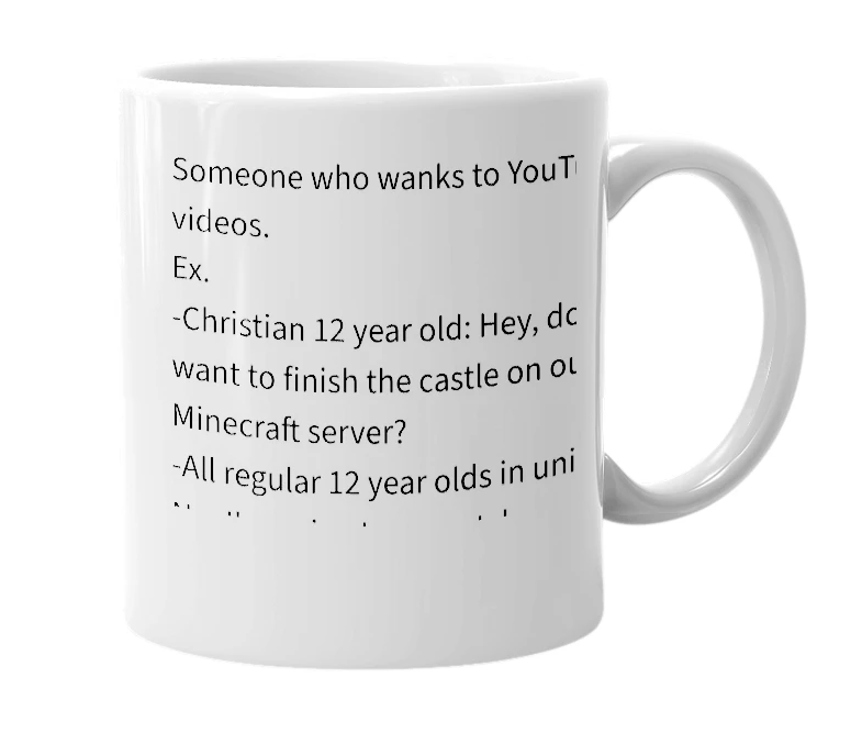 White mug with the definition of '12 Year Old Boy'