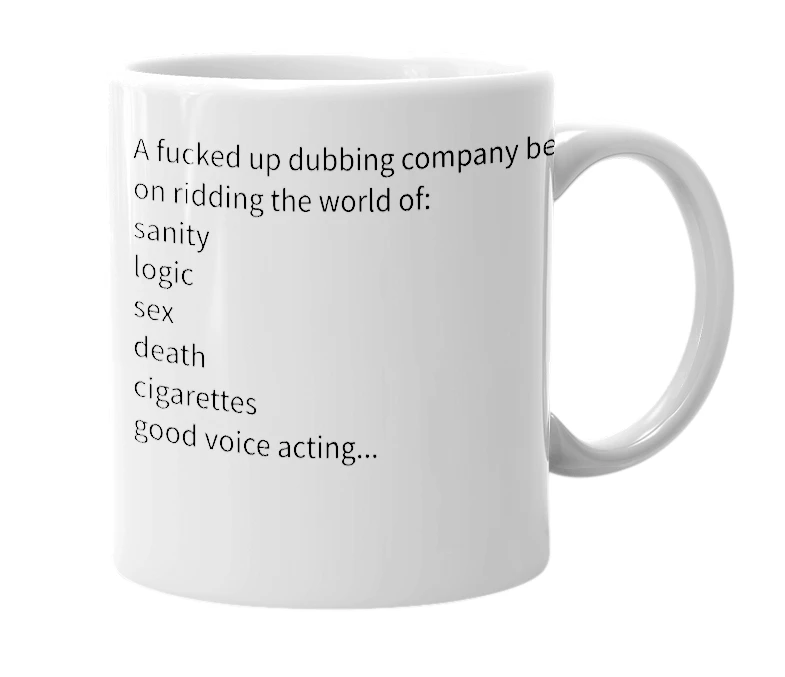 White mug with the definition of '4kids'