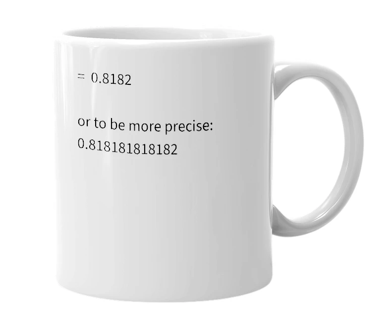 White mug with the definition of '9/11'