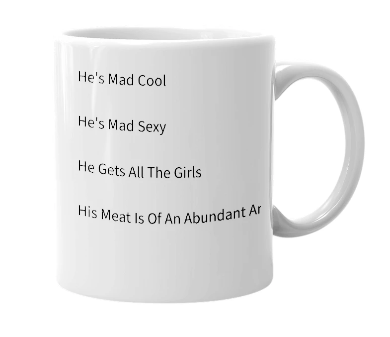 White mug with the definition of 'Alexard'