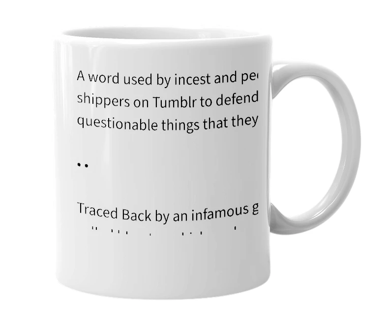 White mug with the definition of 'Antis'