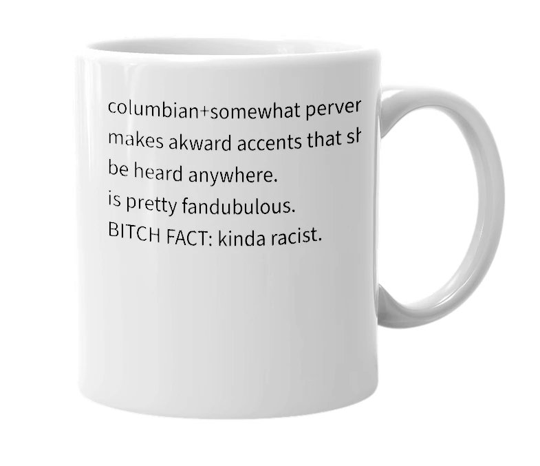 White mug with the definition of 'Arian'