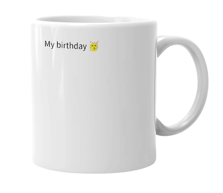 White mug with the definition of 'August 9'