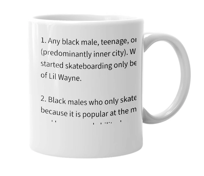 White mug with the definition of 'Bro'ser'