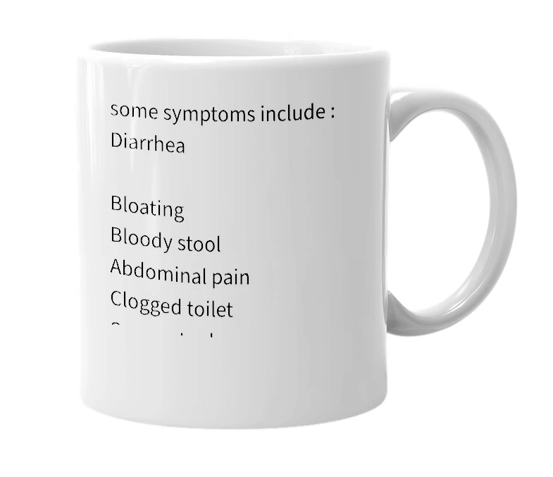 White mug with the definition of 'Chipotle syndrome'