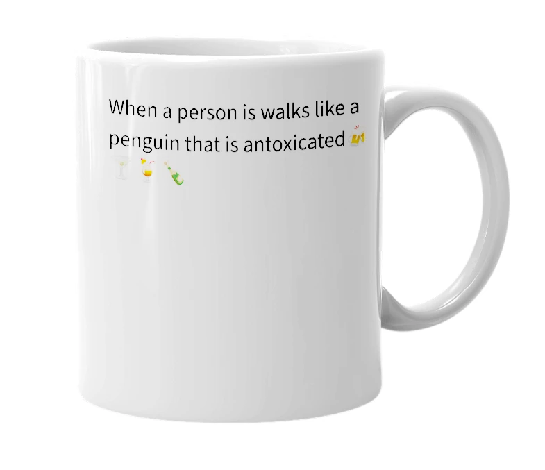 White mug with the definition of 'Cockwaddle'