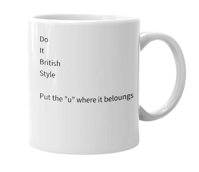 White mug with the definition of 'DIBS™'