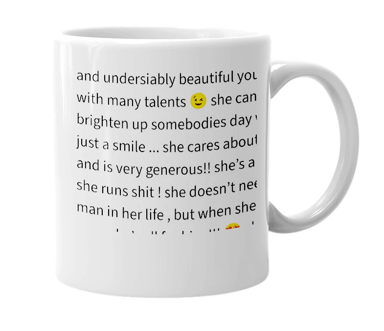 White mug with the definition of 'Dariah'