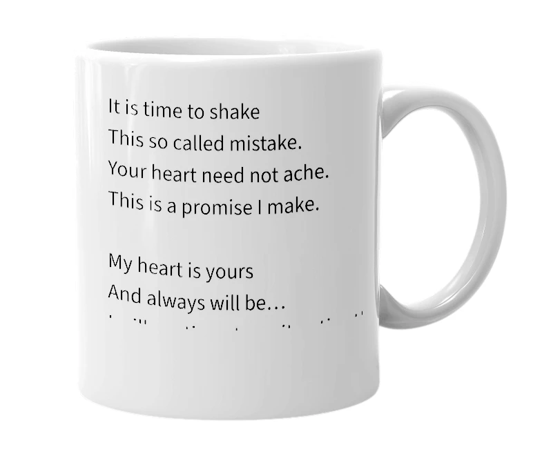 White mug with the definition of 'Day'