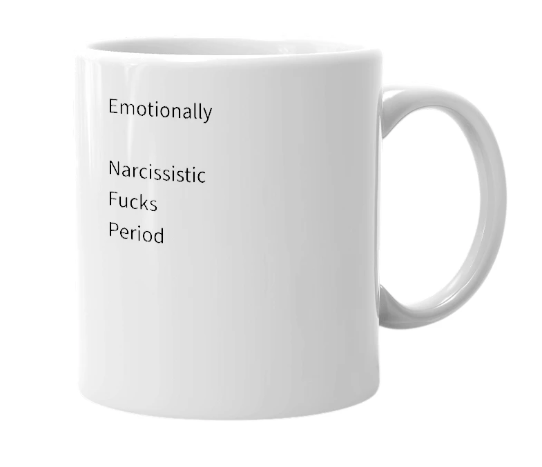 White mug with the definition of 'ENFP'