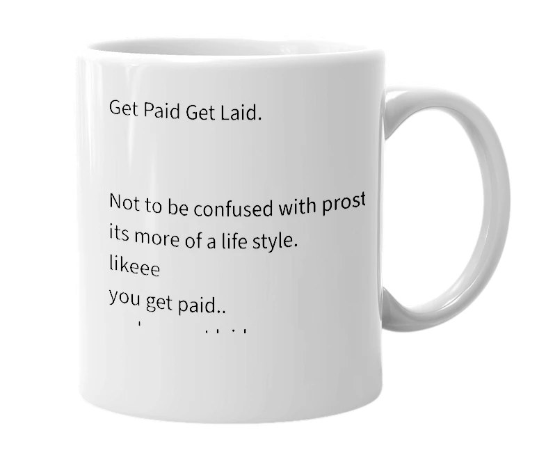 White mug with the definition of 'GPGL'