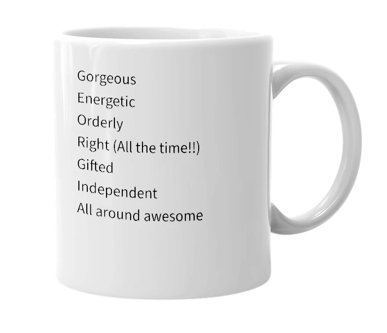 White mug with the definition of 'Georgia'