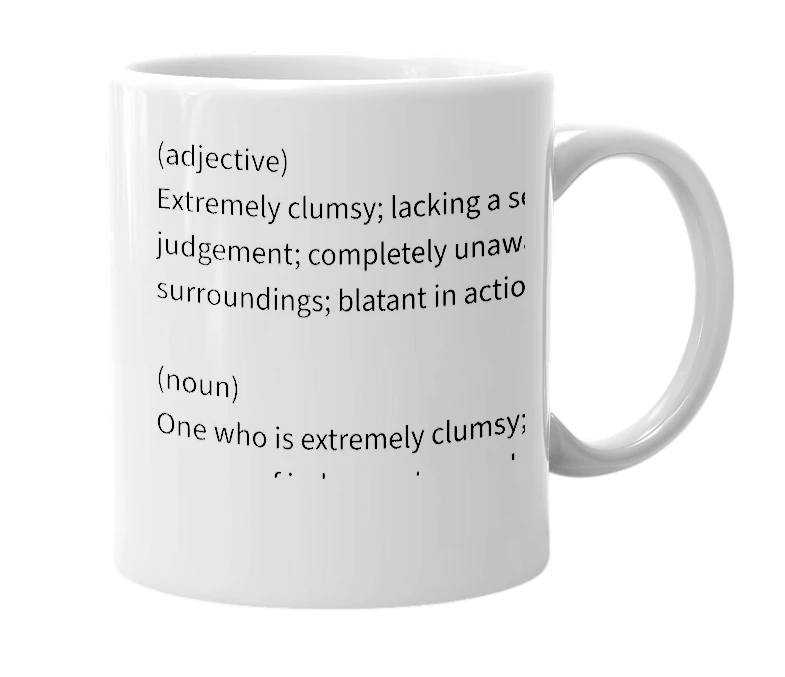 White mug with the definition of 'Hoh'