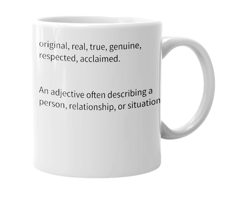 White mug with the definition of 'Hortical'