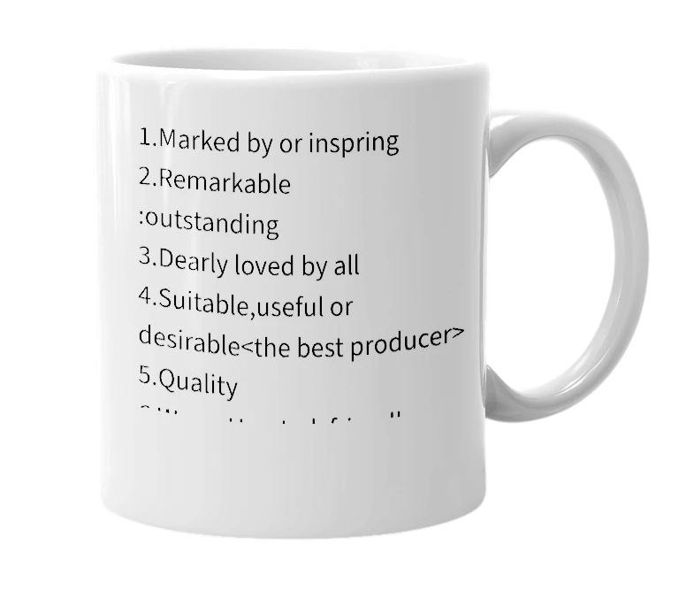 White mug with the definition of 'Jobis'