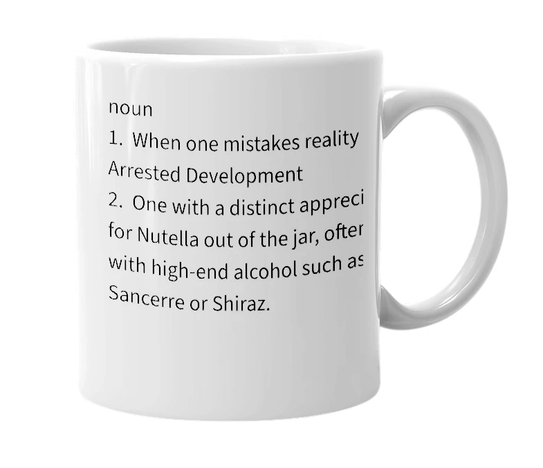 White mug with the definition of 'Julesky'