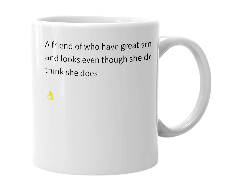 White mug with the definition of 'Kaydence'