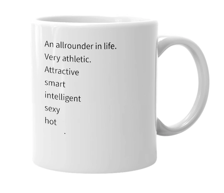 White mug with the definition of 'Kharly'