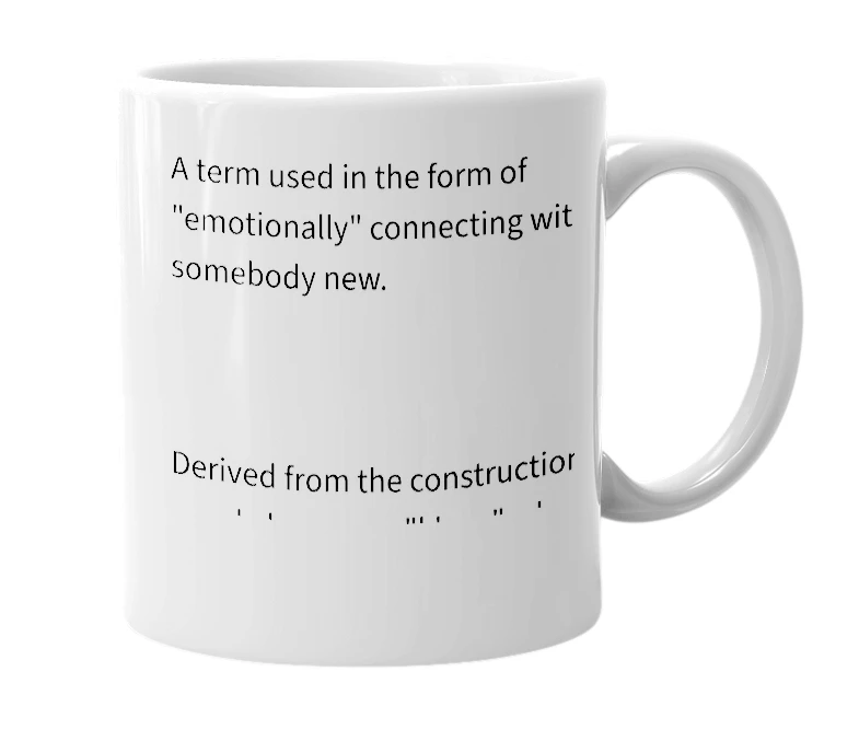 White mug with the definition of 'Knex'