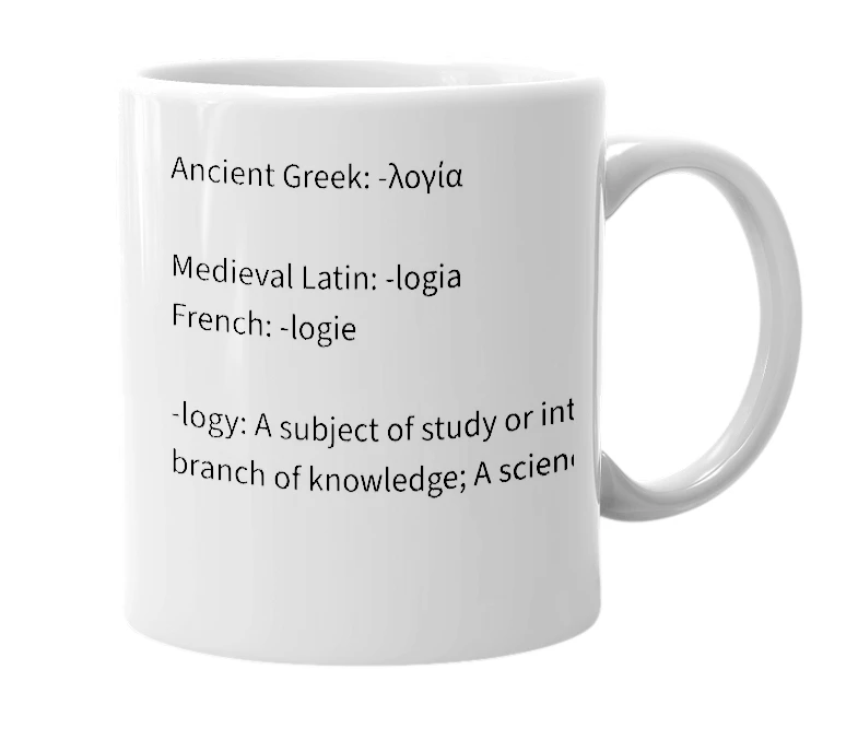 White mug with the definition of 'Lotus-Eaterology'