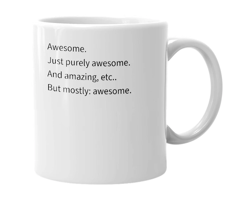 White mug with the definition of 'Momina'