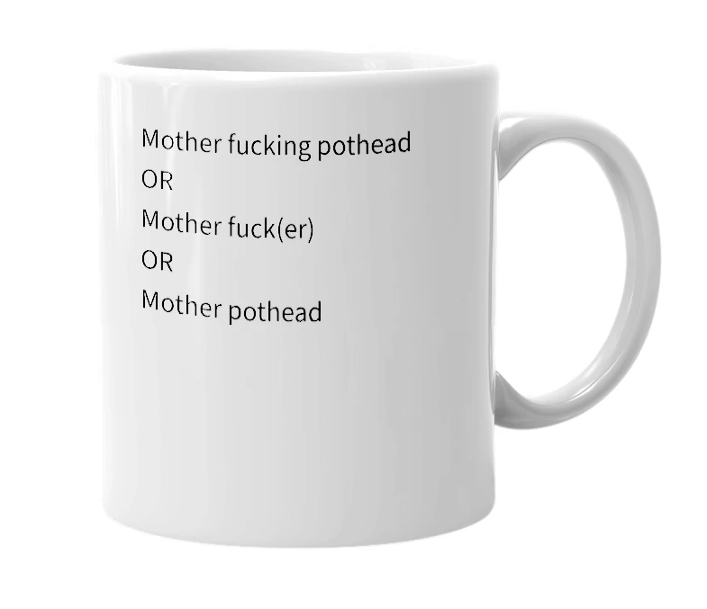 White mug with the definition of 'Mother fern'