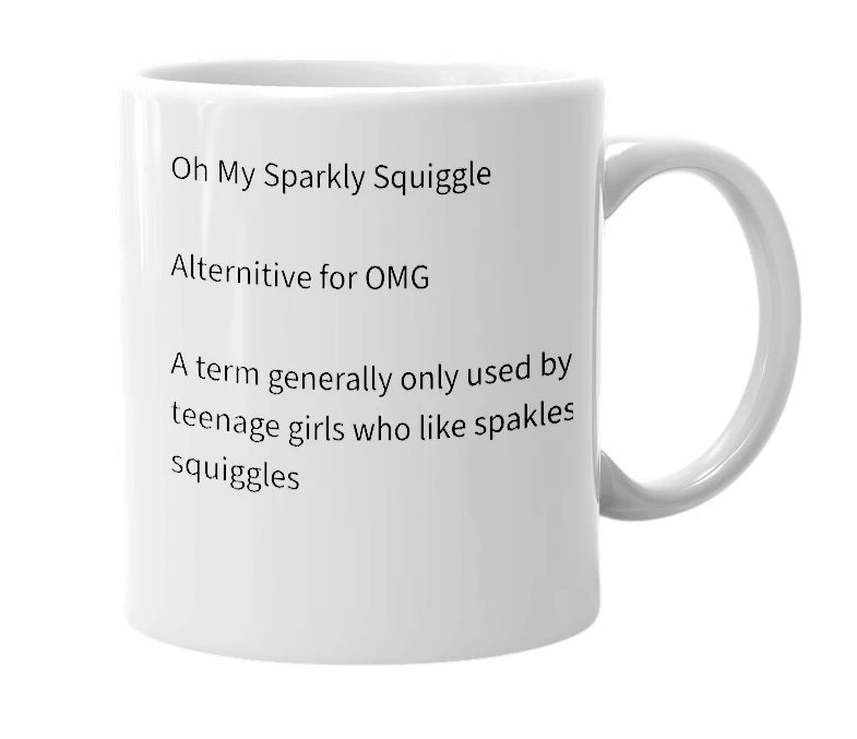 White mug with the definition of 'OMSS'