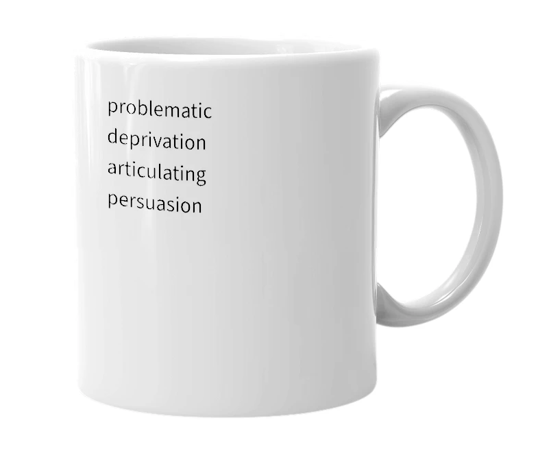 White mug with the definition of 'PDAP'