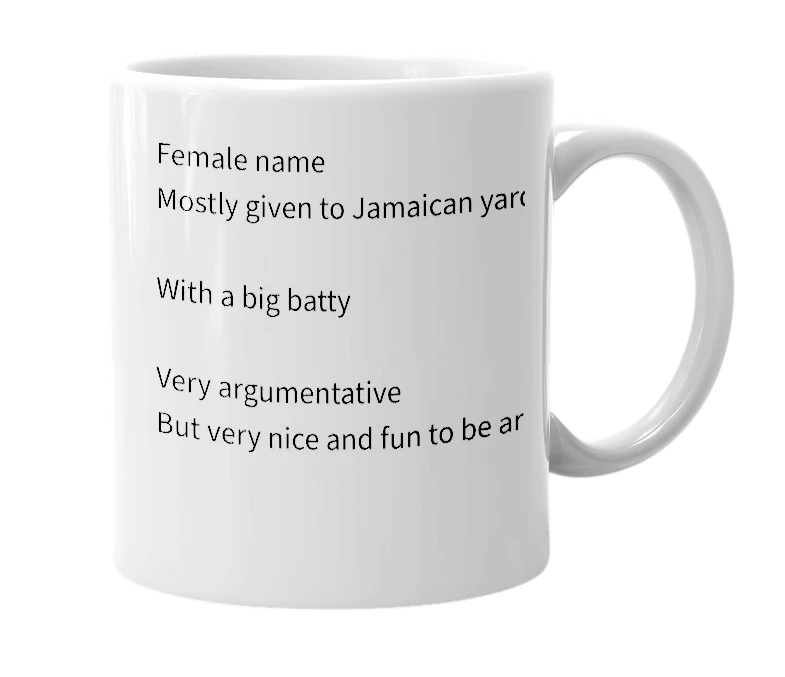 White mug with the definition of 'Petagaye'