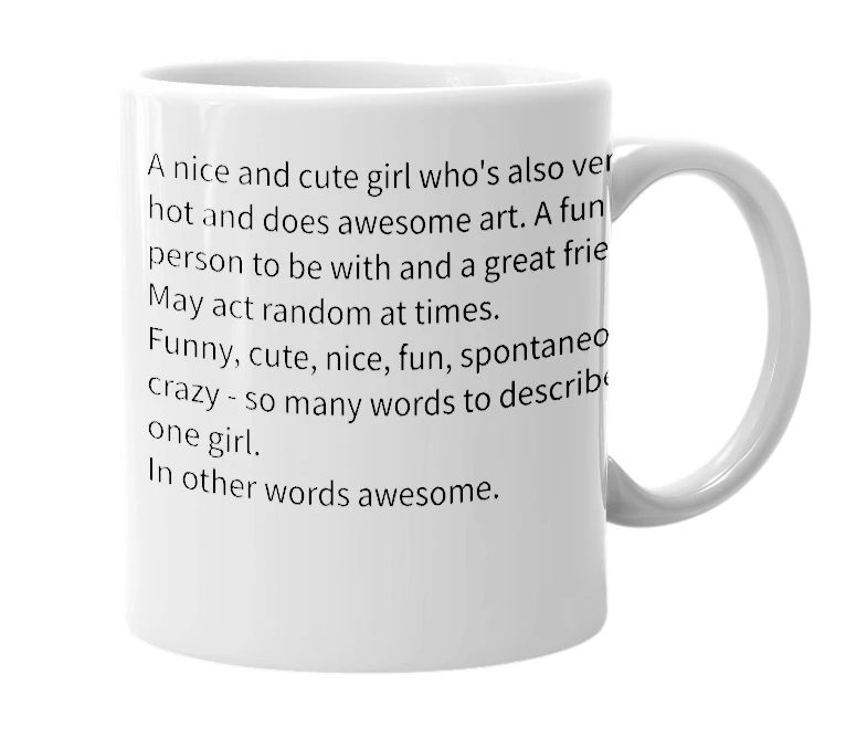 White mug with the definition of 'Preema'