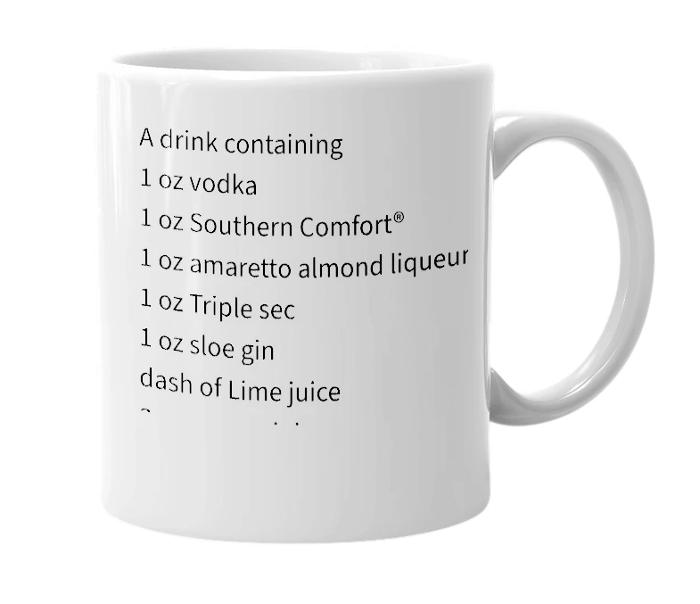 White mug with the definition of 'Red Death'