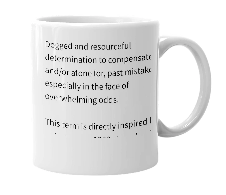 White mug with the definition of 'STOLPITUDE'