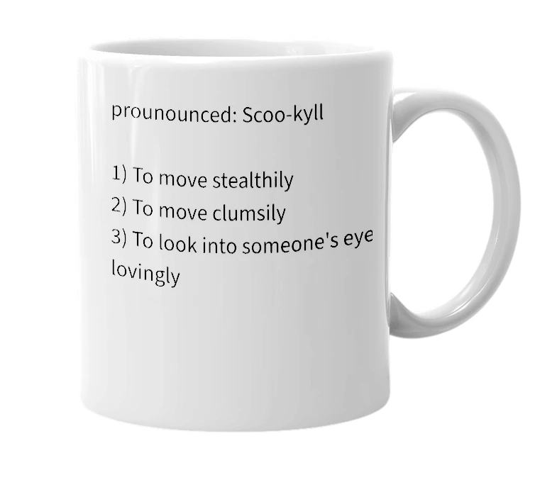 White mug with the definition of 'Schuylkill'