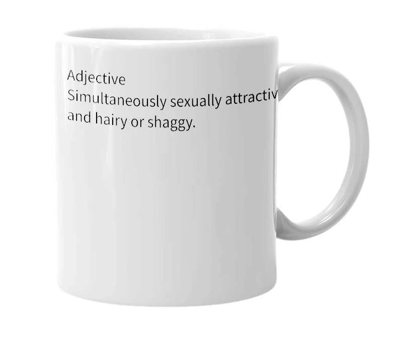 White mug with the definition of 'Shexy'