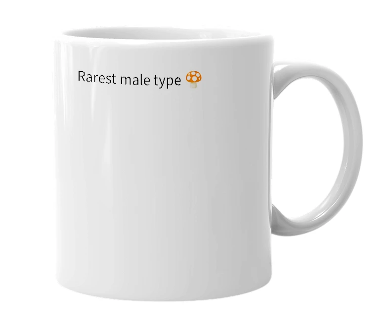 White mug with the definition of 'Shrigma male'