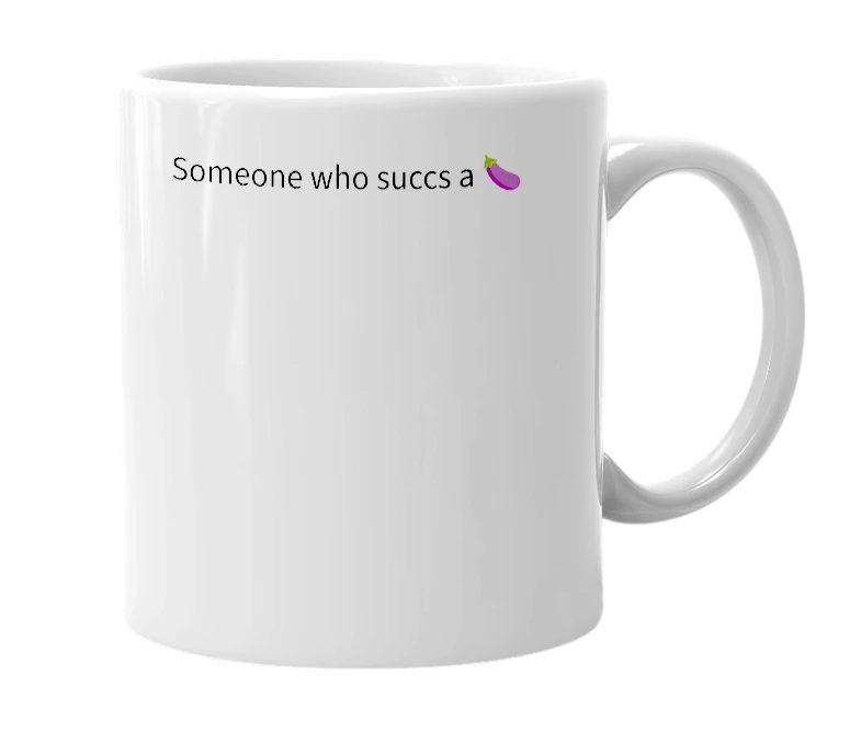 White mug with the definition of 'Succlord'