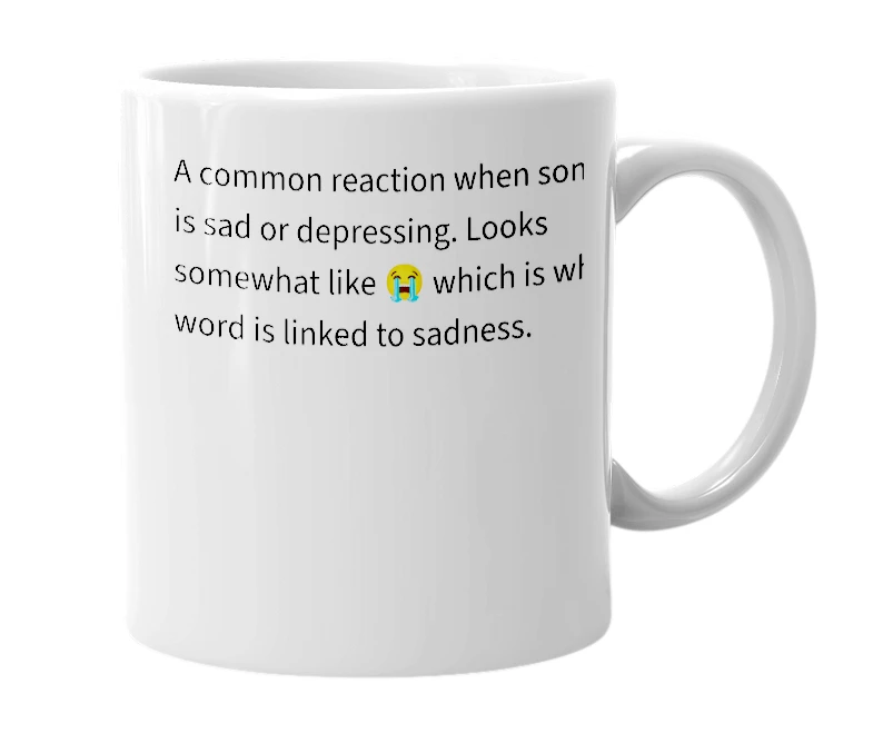 White mug with the definition of 'ToT'