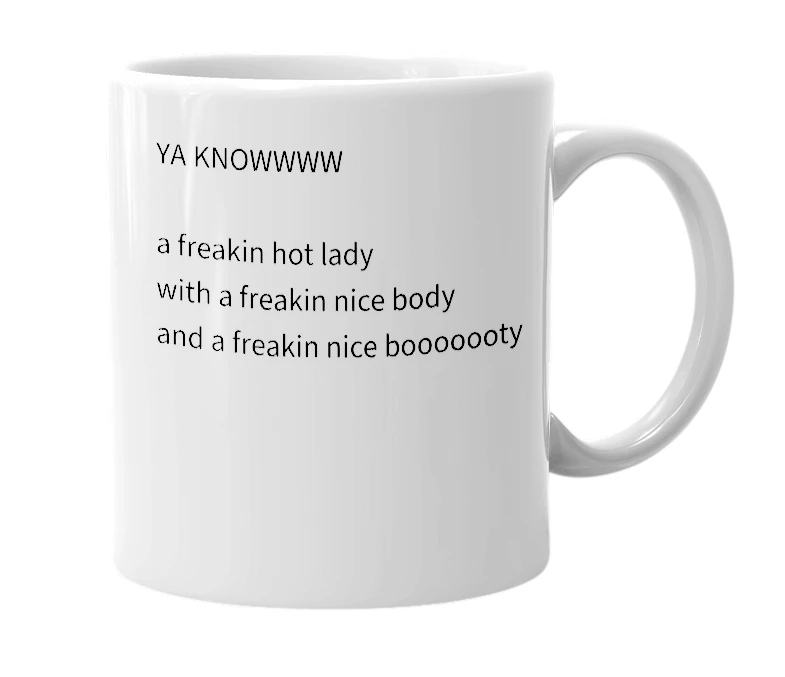White mug with the definition of 'V I'