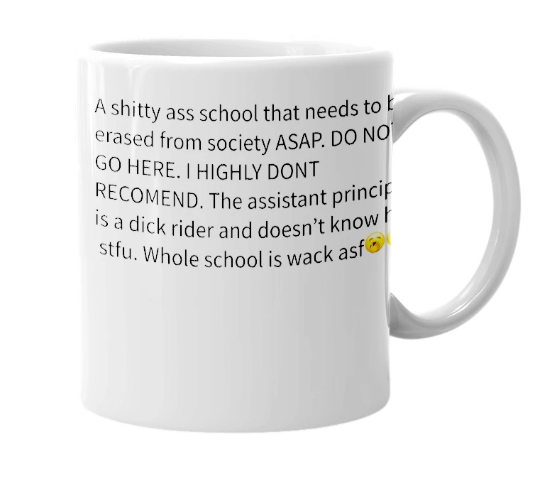 White mug with the definition of 'WSL'